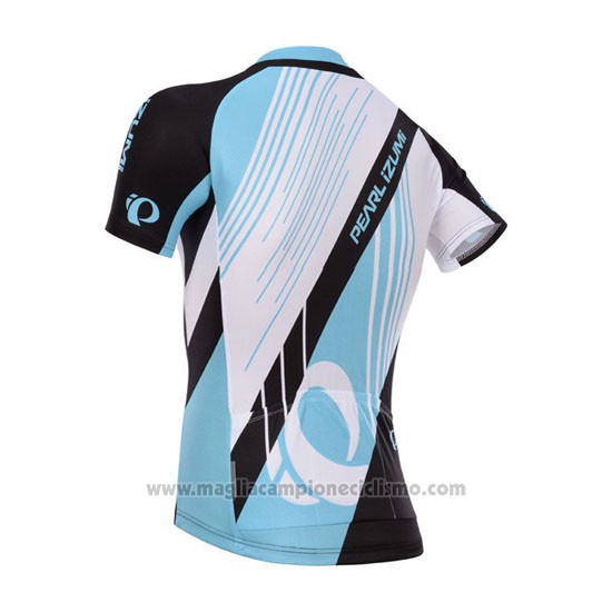 2014 Abbigliamento Ciclismo Pearl Izumi Nero e Celeste Manica Corta e Salopette